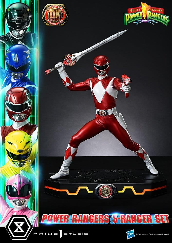 Mighty Morphin Power Rangers Premium Masterline Set of 5 Statues 1/4 Deluxe Bonus Version 62 cm [2]