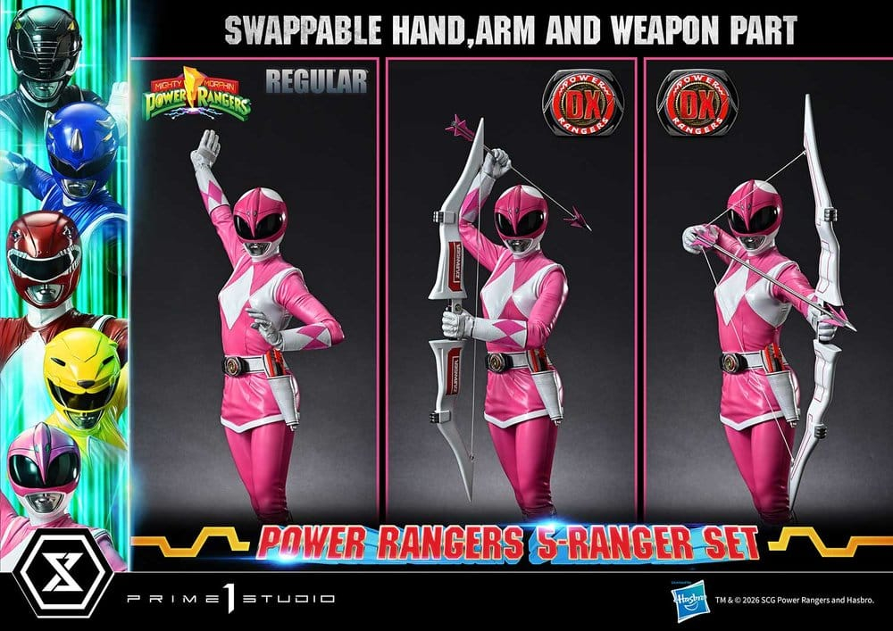 Mighty Morphin Power Rangers Premium Masterline Set of 5 Statues 1/4 Deluxe Bonus Version 62 cm [8]