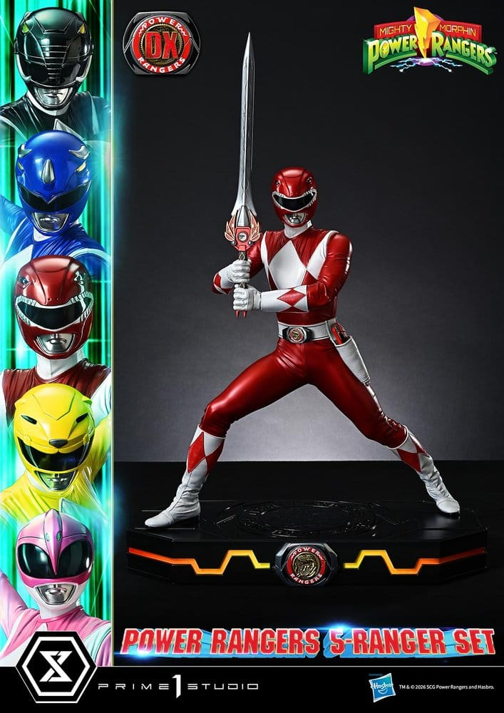 Mighty Morphin Power Rangers Premium Masterline Set of 5 Statues 1/4 Deluxe Version 62 cm [12]