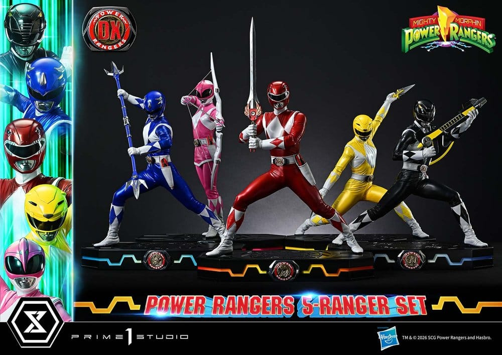 Mighty Morphin Power Rangers Premium Masterline Set of 5 Statues 1/4 Deluxe Version 62 cm [25]