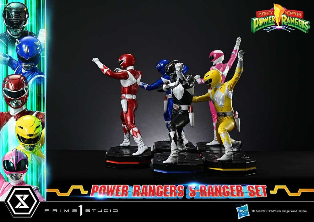 Mighty Morphin Power Rangers Premium Masterline Set of 5 Statues 1/4 Deluxe Version 62 cm [24]