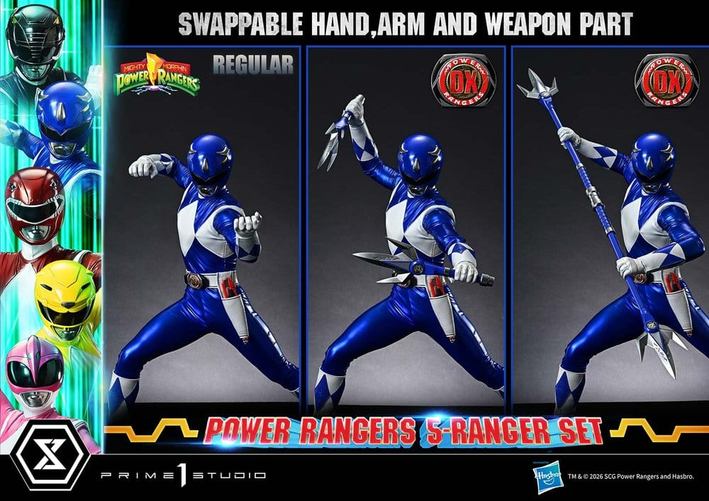 Mighty Morphin Power Rangers Premium Masterline Set of 5 Statues 1/4 Deluxe Version 62 cm [5]