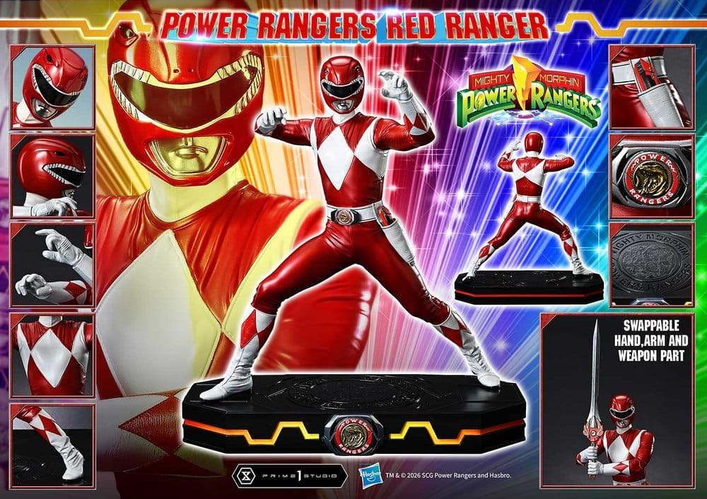 Mighty Morphin Power Rangers Premium Masterline Statue 1/4 Red Ranger 62 cm [6]