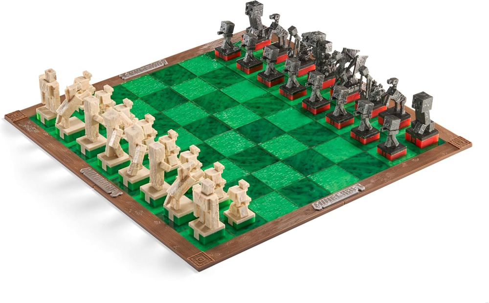 Minecraft - Chess Set Overworld Heroes vs. Hostile Mobs [2]