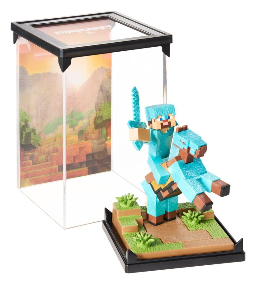Minecraft Figure Diorama Diamond Armor Steve and Horse 18 cm [7]