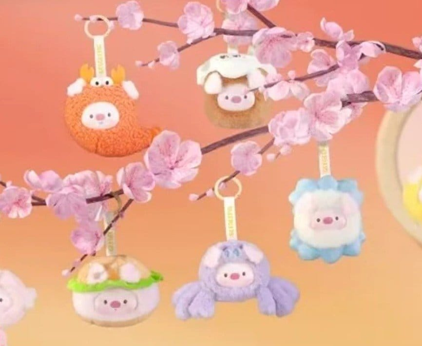 Mini GeeGeePig Plush Keychain Mini Transformations 12 cm Blind Box Display (6) [8]
