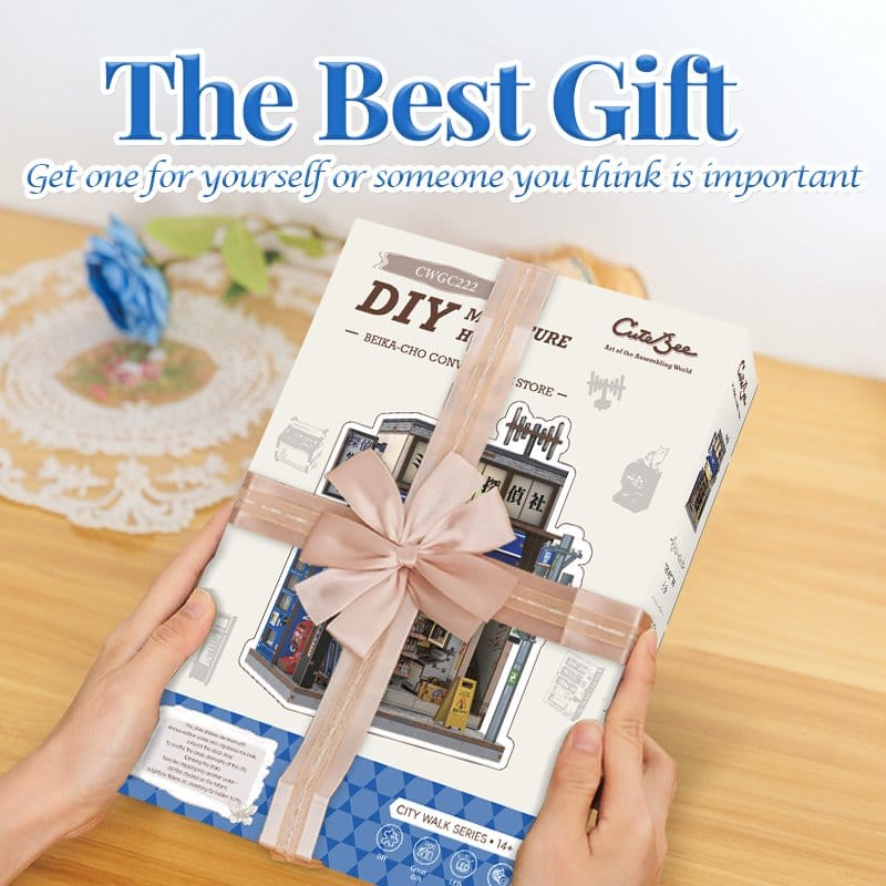 Miniature House Model Kit Beika-cho Convenience Store 22 x 15 cm [11]