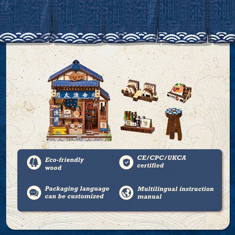 Miniature House Model Kit Fukuoka Mentaiko Kitchen 11 x 9 cm [2]