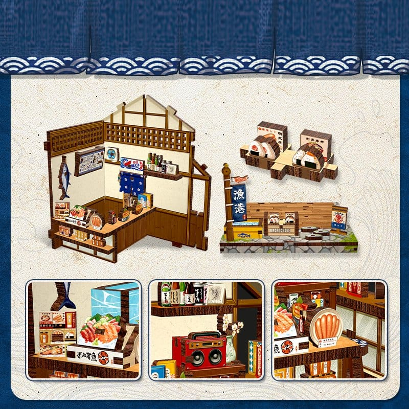 Miniature House Model Kit Fukuoka Mentaiko Kitchen 11 x 9 cm [3]