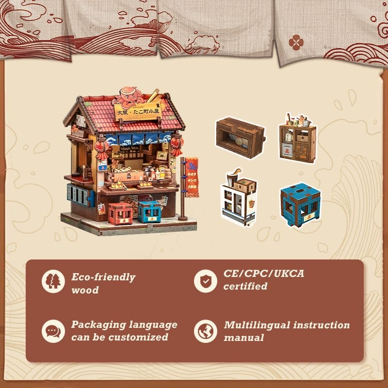 Miniature House Model Kit Osaka Takoyaki 12 x 9 cm [2]