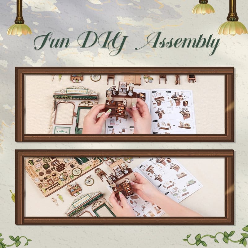 Miniature House Model Kit Sunny Cafe 20 x 16 cm [13]