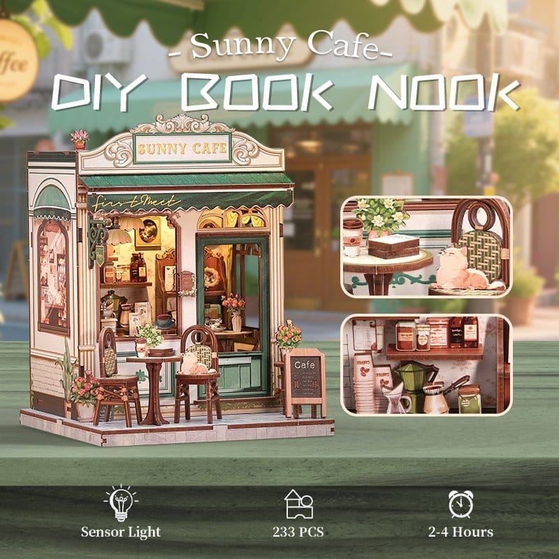 Miniature House Model Kit Sunny Cafe 20 x 16 cm [10]