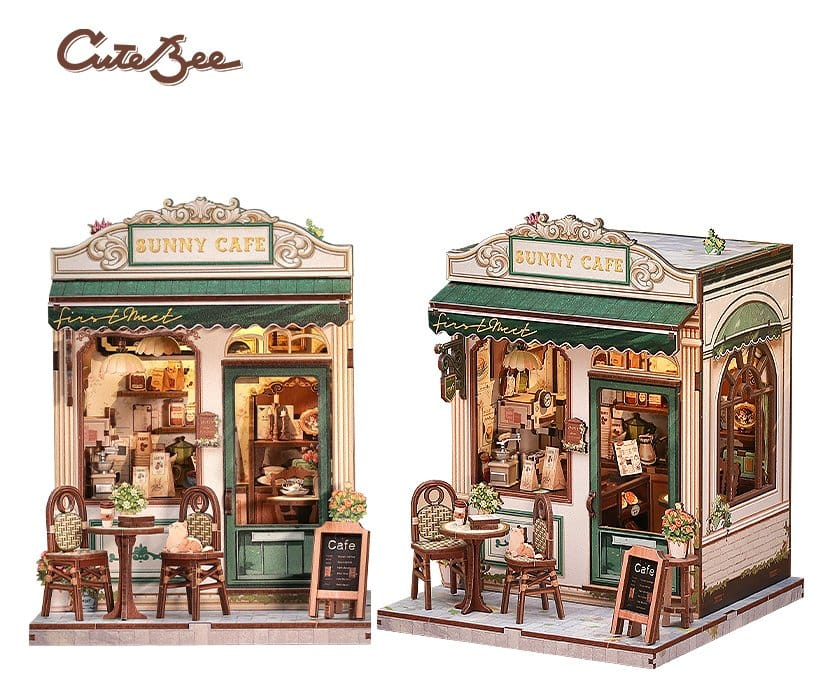 Miniature House Model Kit Sunny Cafe 20 x 16 cm [16]