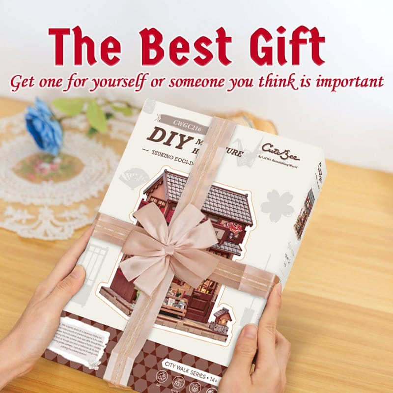 Miniature House Model Kit Tsukino Eogi-dou 19 x 14 cm [10]