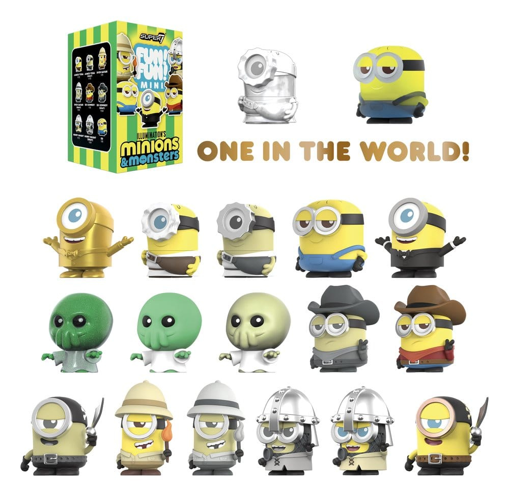 Minions Fun! Fun! Mini Figures Wave 01 Minions & Monsters Blind Box Display (9) [2]