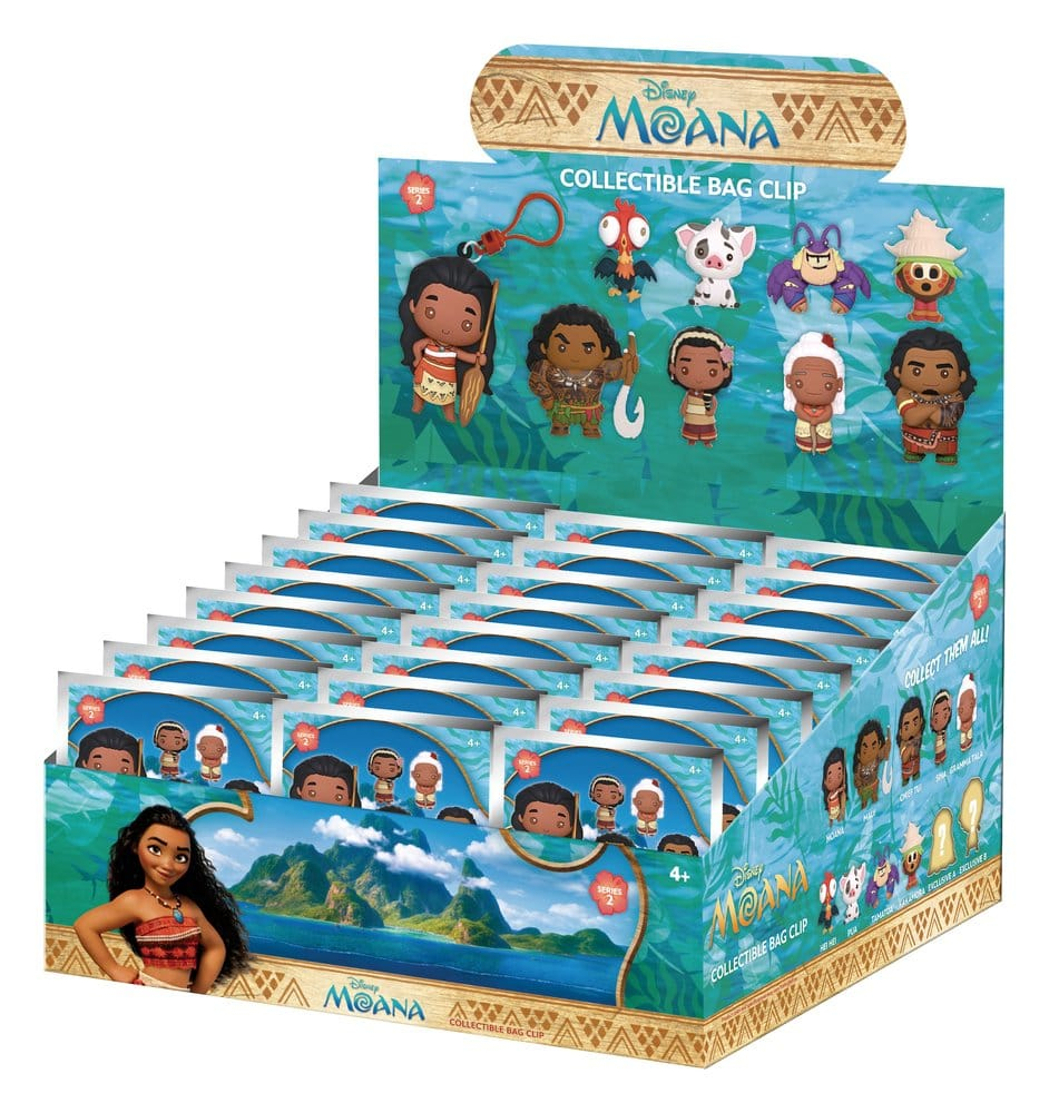 Moana 3D PVC Bag Clips Series 2 Display (24) [3]