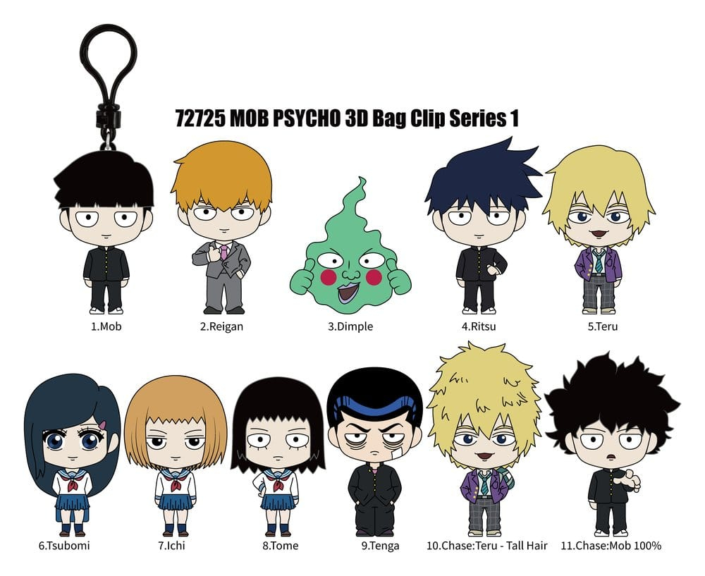Mob Psycho 100 3D PVC Bag Clips Series 1 Blind Bag Display (24) [2]