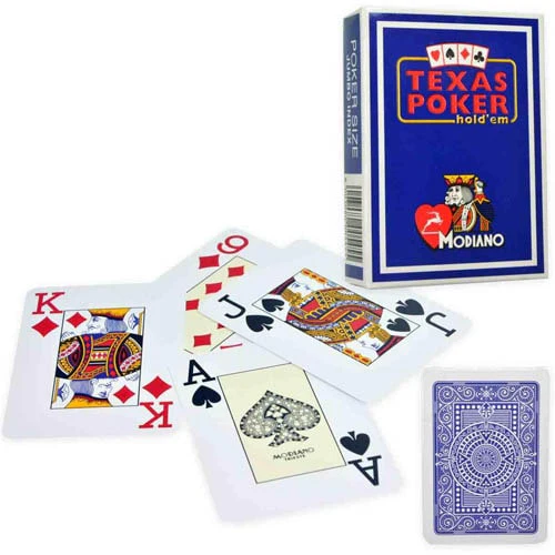 Modiano Texas Poker Holdem Jumbo Index Blue – Carti 100% Plastic [4]
