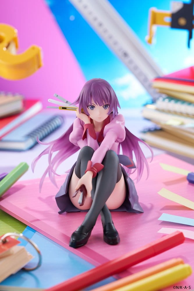 Monogatari PVC Statue Desktop Cute Figure Hitagi Senjougahara 13 cm [2]