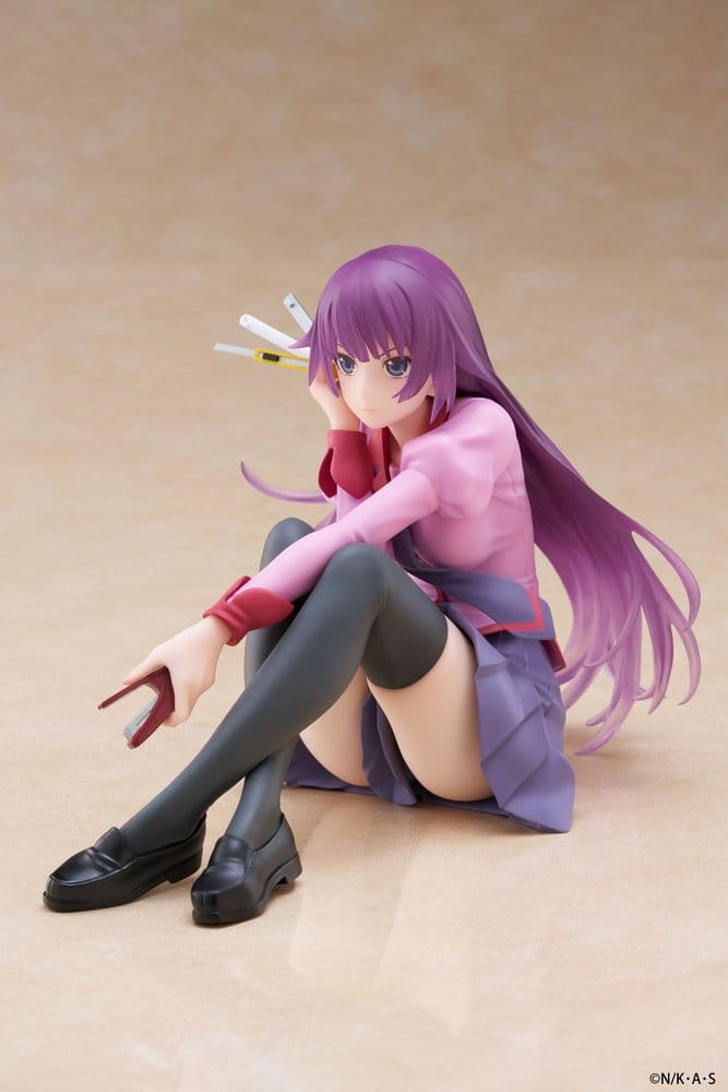 Monogatari PVC Statue Desktop Cute Figure Hitagi Senjougahara 13 cm [6]