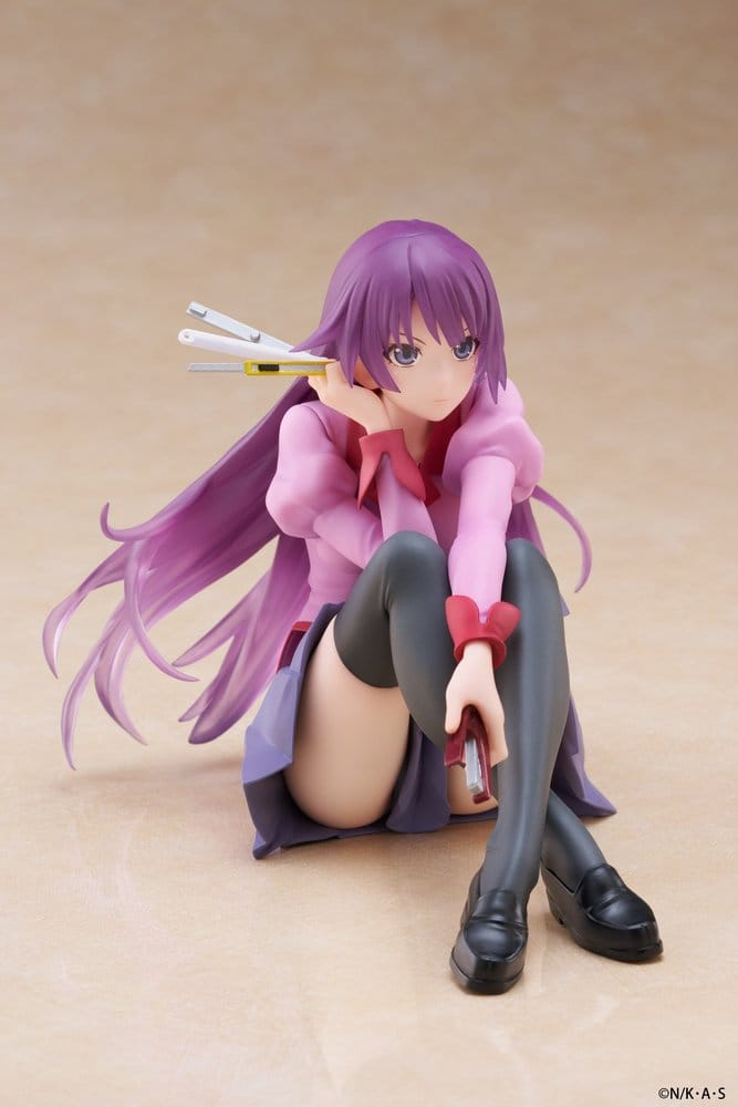 Monogatari PVC Statue Desktop Cute Figure Hitagi Senjougahara 13 cm [9]