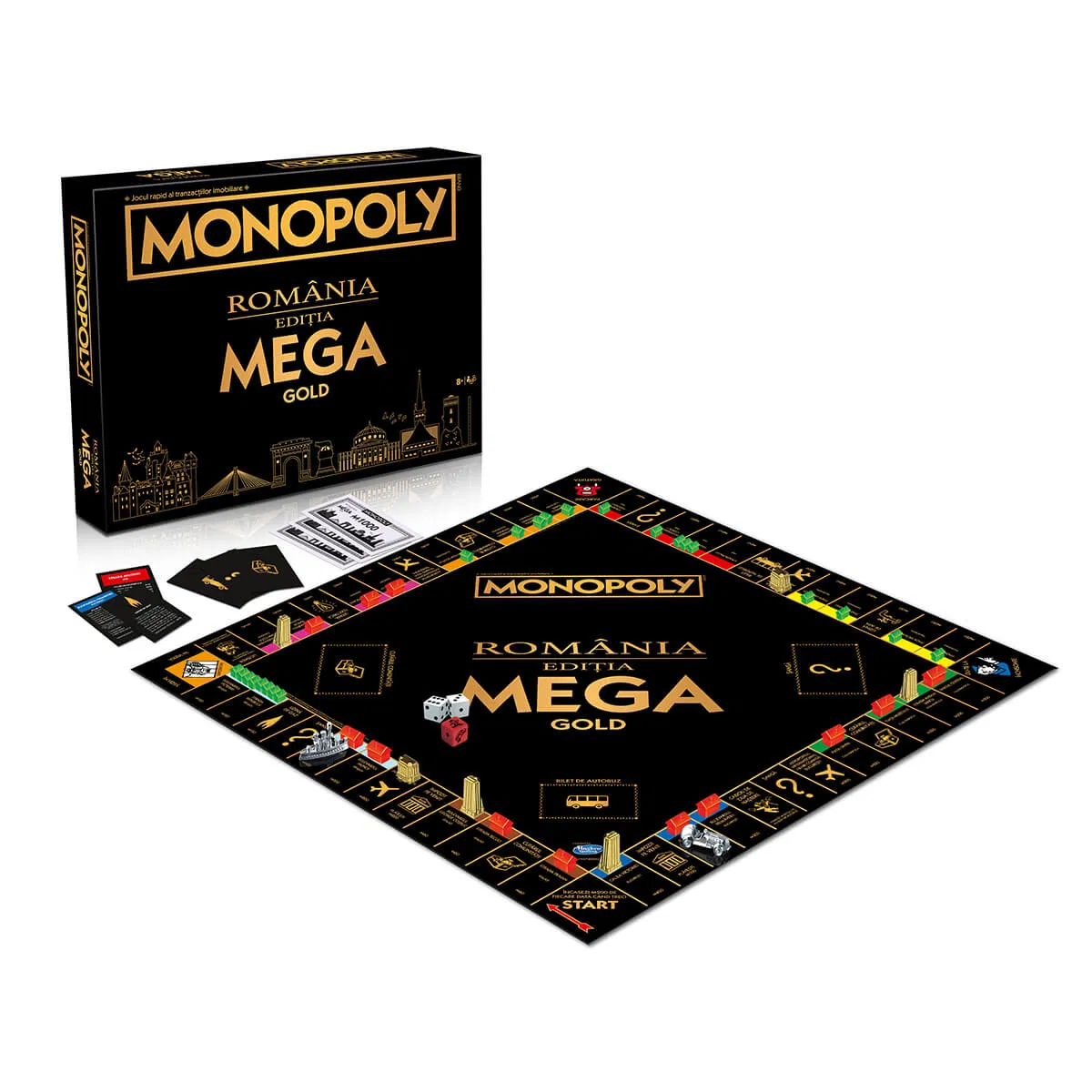Monopoly Romania Mega Gold RO – Editie extinsa cu orase si proprietati noi [3]