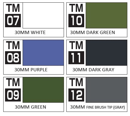Mr. Hobby 30 Minutes Missions Marker Basic Set TM01-TM06 [2]