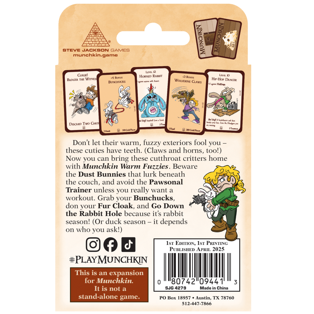 Munchkin Warm Fuzzies Card Game Expansion [2]