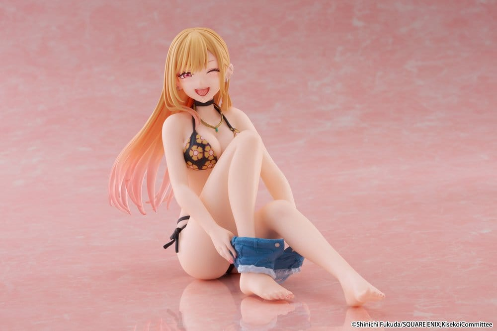 My Dress-Up Darling Desktop Cute PVC Figure Marin Kitagawa (Measured Swimsuit Ver.) Reissue 13 cm [12]