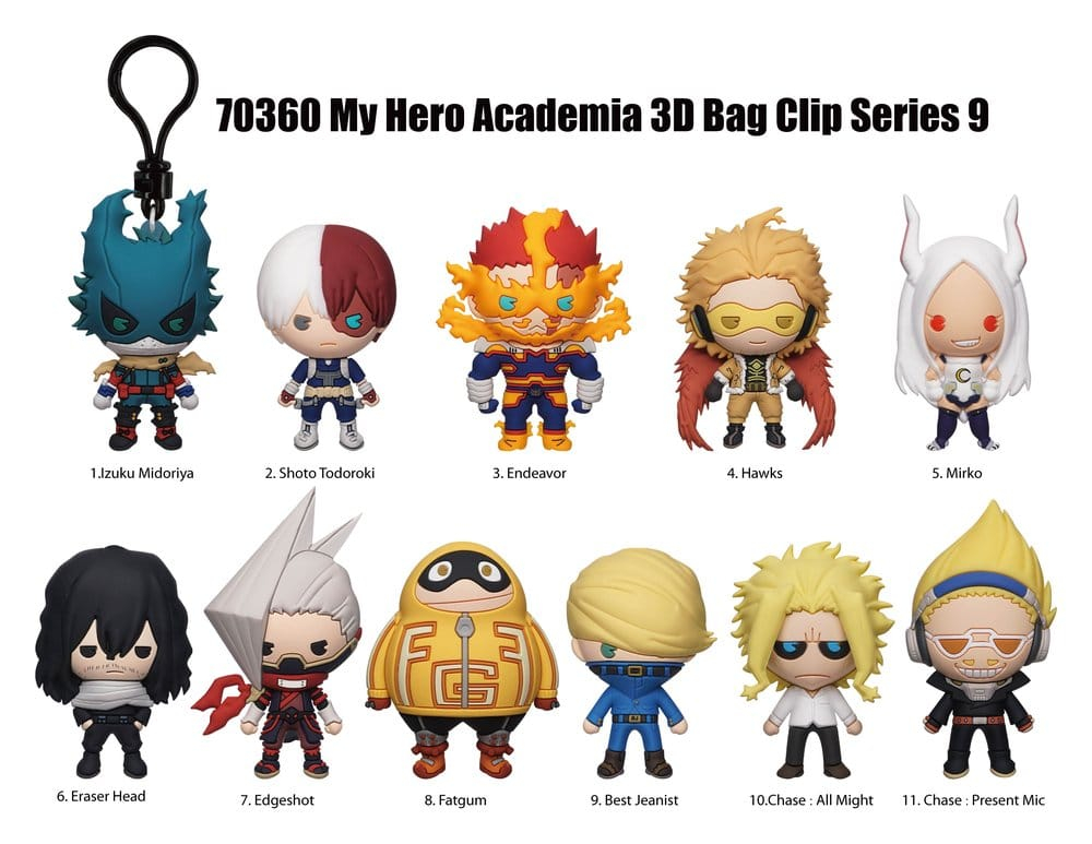 My Hero Academia 3D PVC Bag Clips Series 9 Blind Bag Display (24) [3]