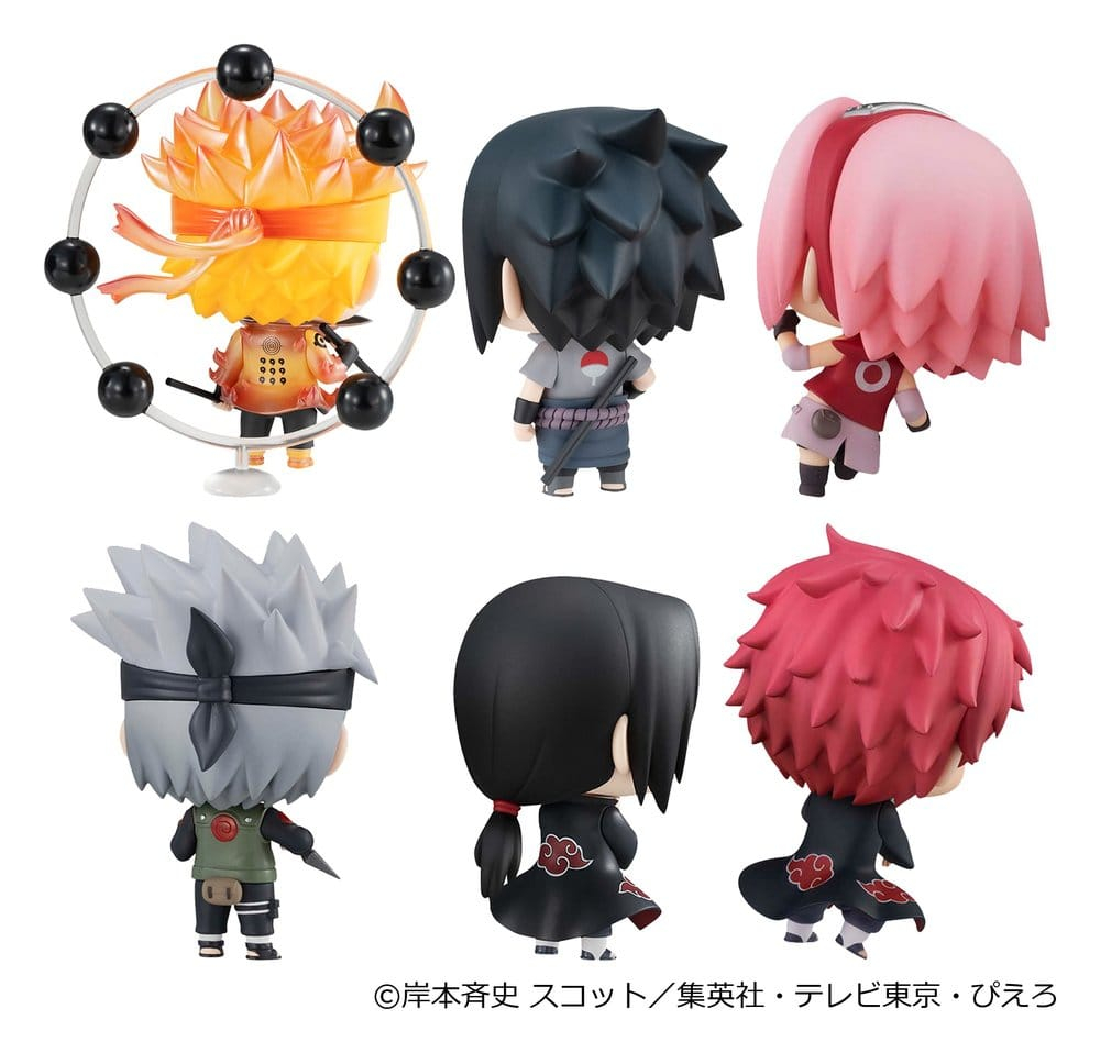 Naruto Shippuden ChimiMega Series Mini Figures Mascot Collection 1 6 cm Blind Box Display (6) [7]