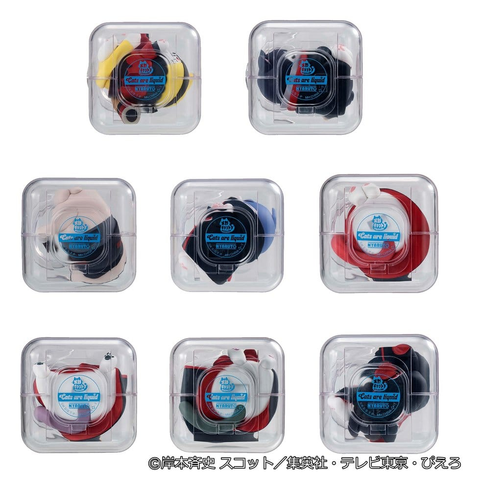 Naruto Shippuden Mega Cat Project Mini Figures Good Night Nyaruto! Gathering Akatsuki Edition Vol. 1 6 cm Blind Box Display (8) [9]