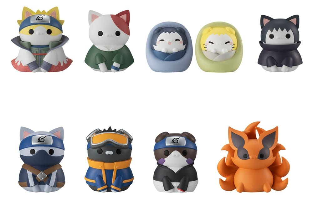Naruto Shippuden Mega Cat Project Nyaruto! Once upon a time in Konoha village Mini Figures 3 cm Blind Box Display (8) (Repeat) [13]