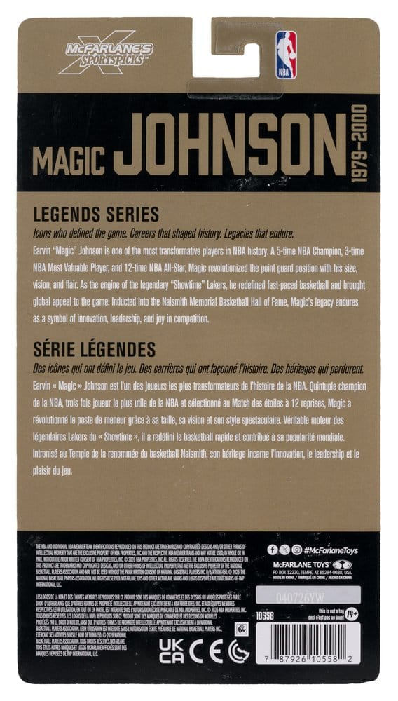 NBA Legends Series Action Figure Earvin "Magic" Johnson (Los Angeles Lakers) 15 cm [8]