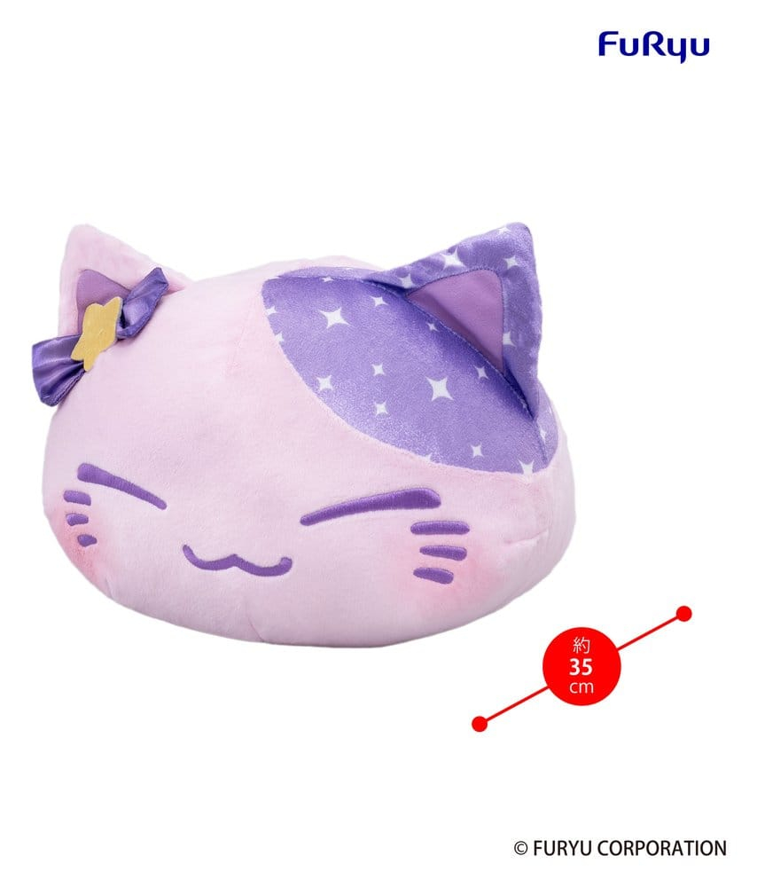 Nemuneko Cat Big Plush Figure Purple 35 cm [2]