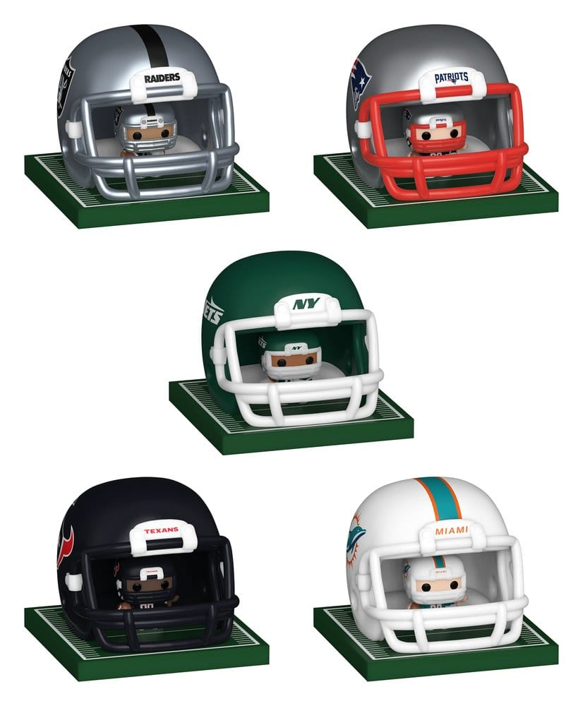 NFL Bitty POP! Helmets Vinyl Figures AFC Series 1 Assortment (12) [26]