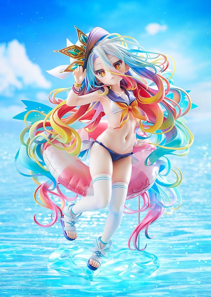 No Game No Life Statue 1/7 Shiro: Sailor-Style Swimsuit Ver. 24 cm [2]