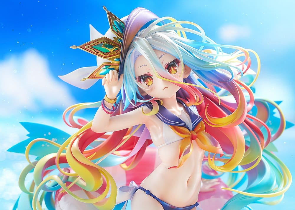 No Game No Life Statue 1/7 Shiro: Sailor-Style Swimsuit Ver. 24 cm [3]