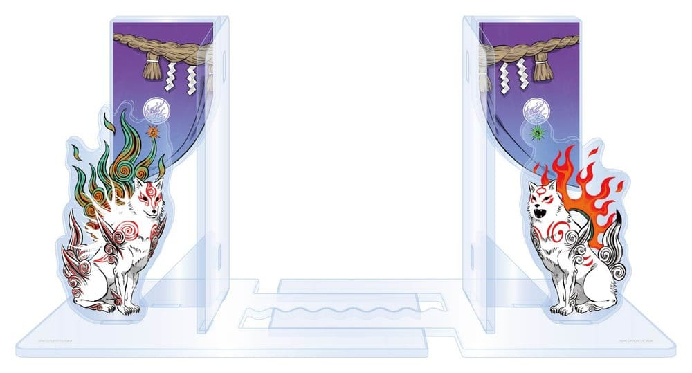 Okami 20th Anniversary Reprint Art Project Acrylic Bookends 14 cm [4]
