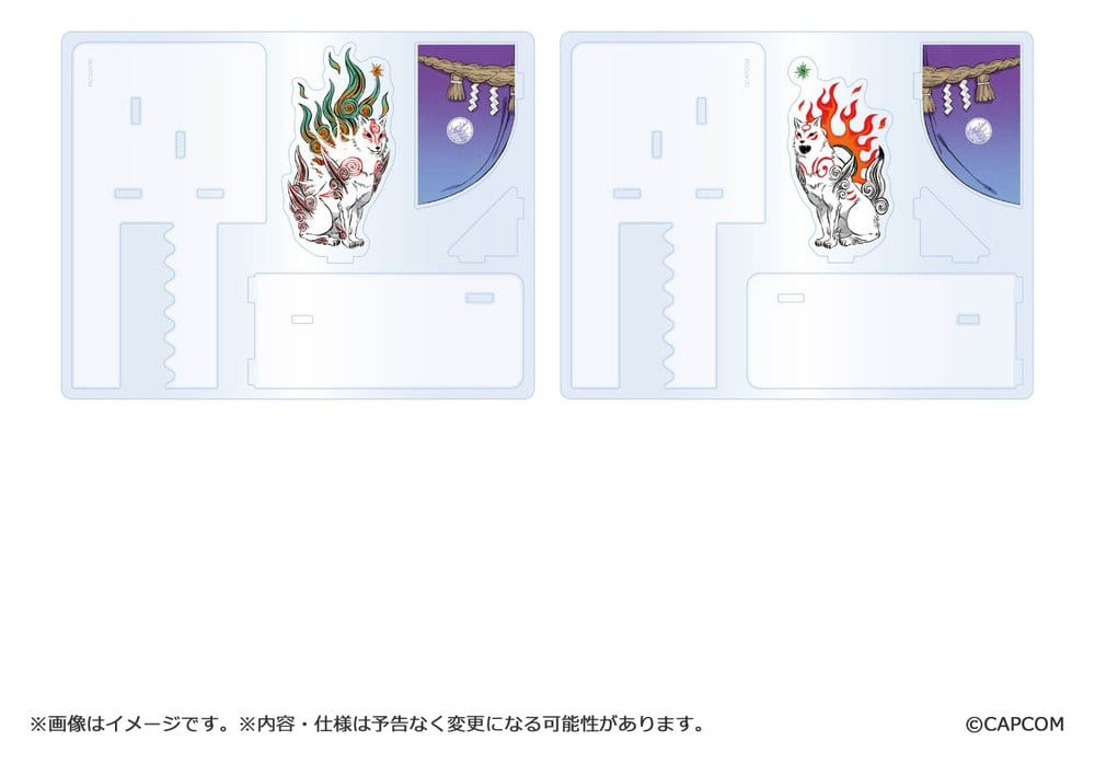 Okami 20th Anniversary Reprint Art Project Acrylic Bookends 14 cm [2]