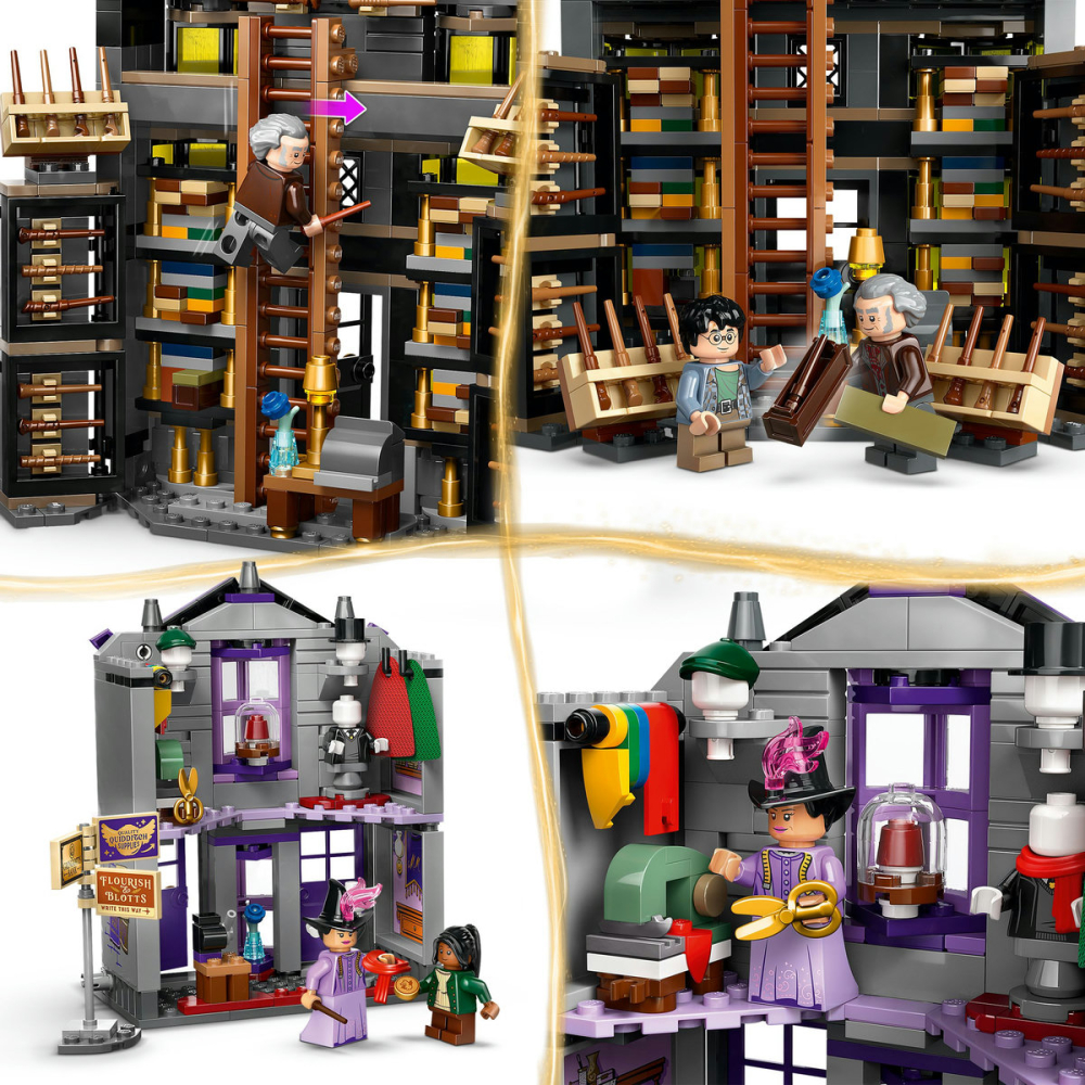 LEGO Harry Potter Magazinul de baghete Ollivander si Madam Malkin 76439 [8]