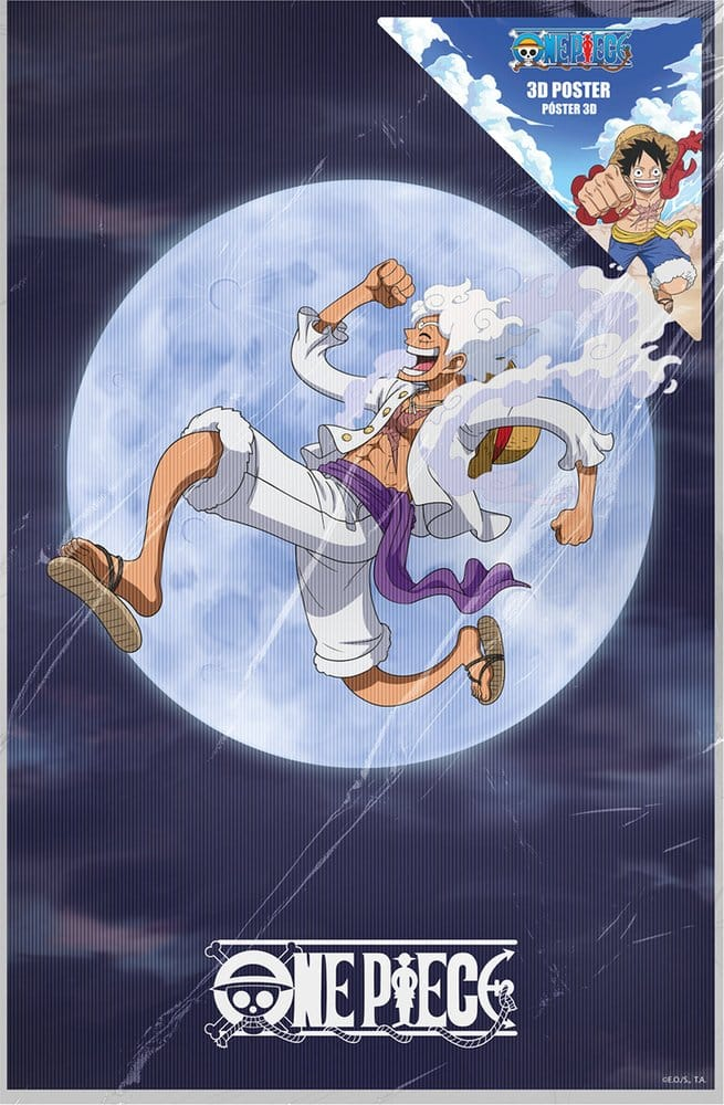 One Piece 3D Poster Monkey D. Luffy Gear 5 38 x 58 cm [2]