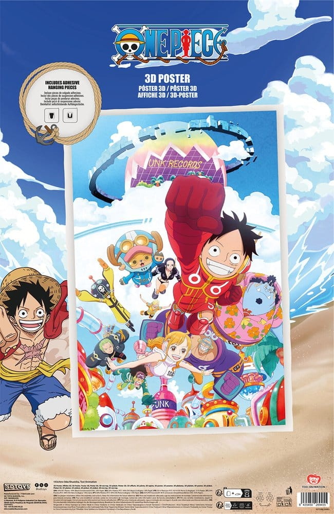 One Piece 3D Poster Punk Records 38 x 58 cm [3]
