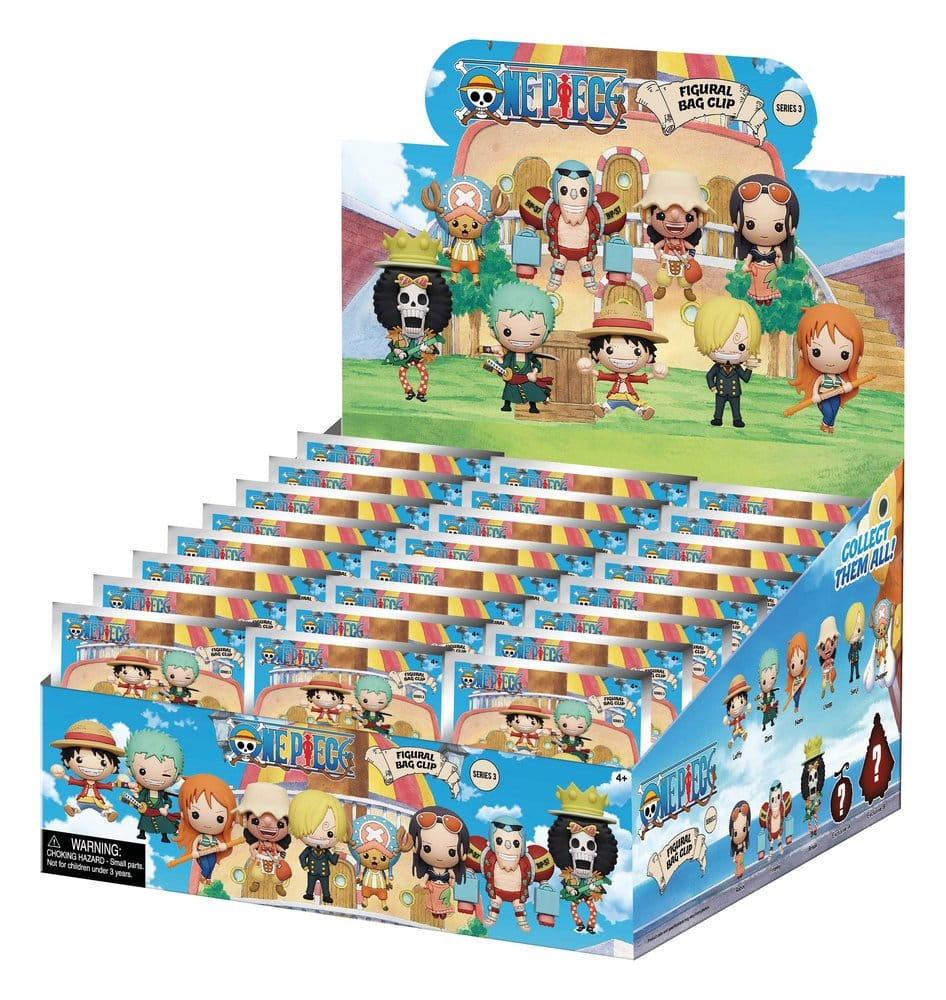 One Piece 3D PVC Bag Clips Series 3 Blind Bag Display (24) [3]