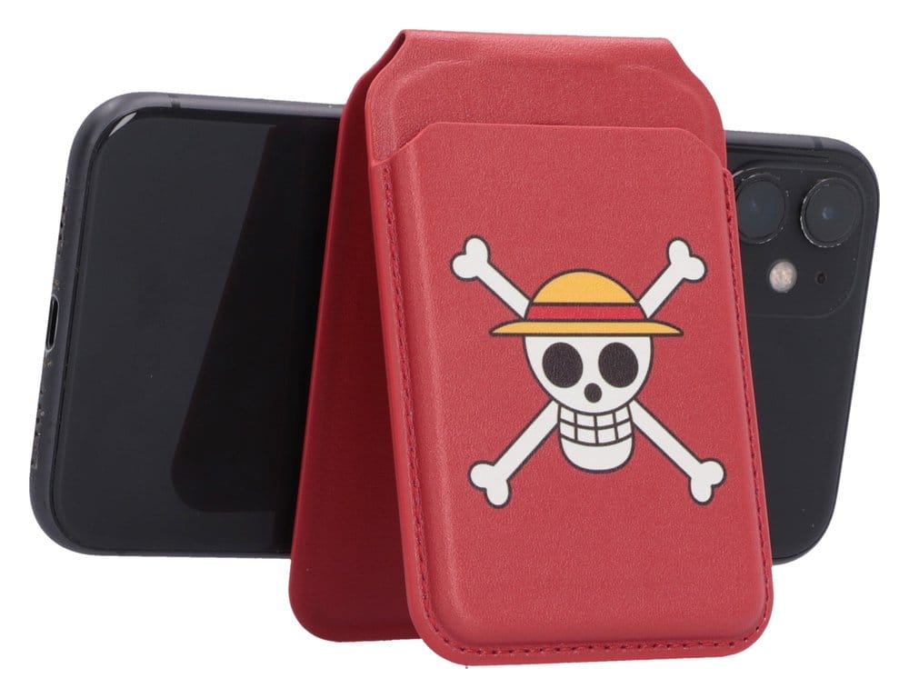 One Piece Card Holder Luffy Jolly Roger (Red) 10 cm [2]