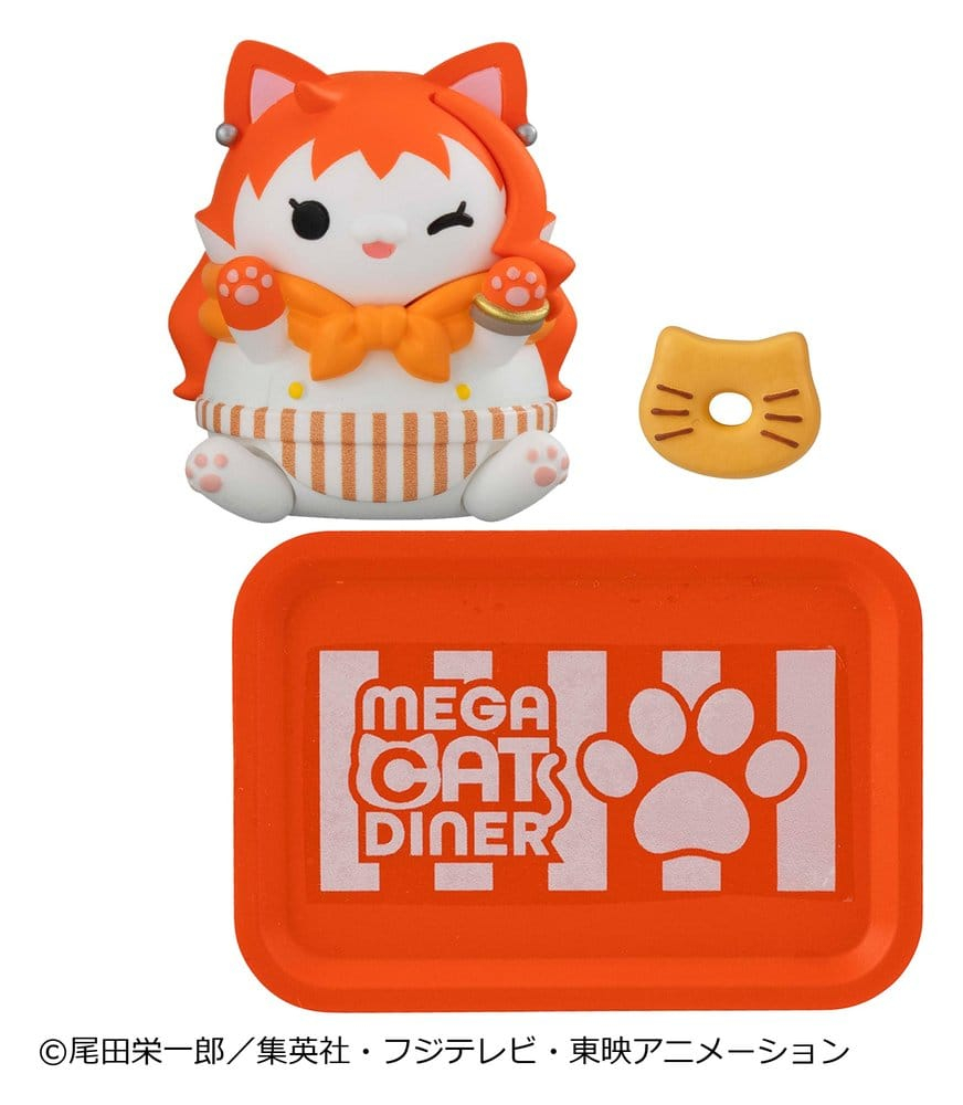 One Piece Mega Cat Project Mini Figures NyanPieceNyan! Diner! 3 cm Blind Box Display (6) [3]