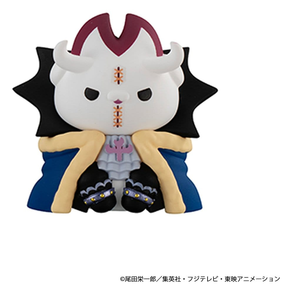 One Piece Mega Cat Project Nyan Piece Nyan! Luffy & the Seven Warlords of the Sea Mini Figures 3 cm Blind Box Display (8) (Repeat) [5]