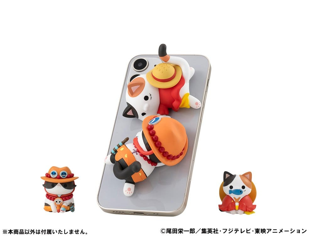 One Piece Mega Cat Project Trading Figure Egghead NyanPieceNyan! Stickie! 3 cm Assortment (8) [13]