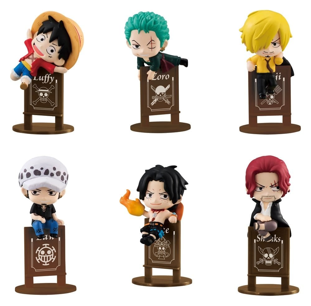 One Piece Ochatomo series Mini Figures Pirates Party 4 cm Blind Box Display (8) (Repeat) [8]