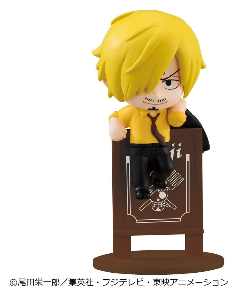 One Piece Ochatomo series Mini Figures Pirates Party 4 cm Blind Box Display (8) (Repeat) [4]